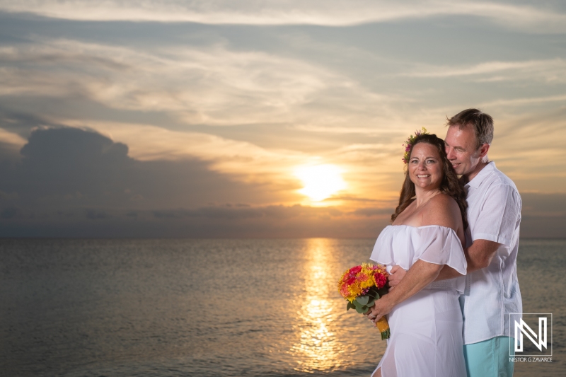 Couple's sunset photoshoot session