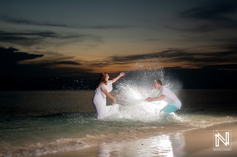 Couple's sunset photoshoot session