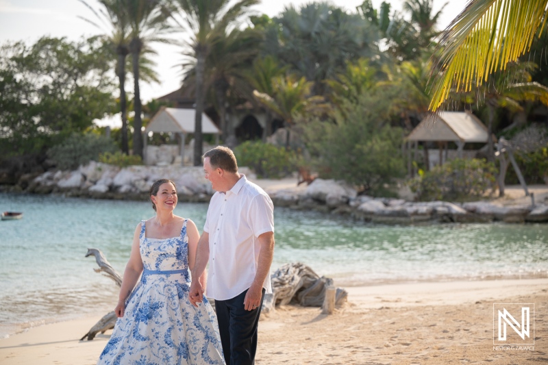 Couple Walking along the Baoase Beach