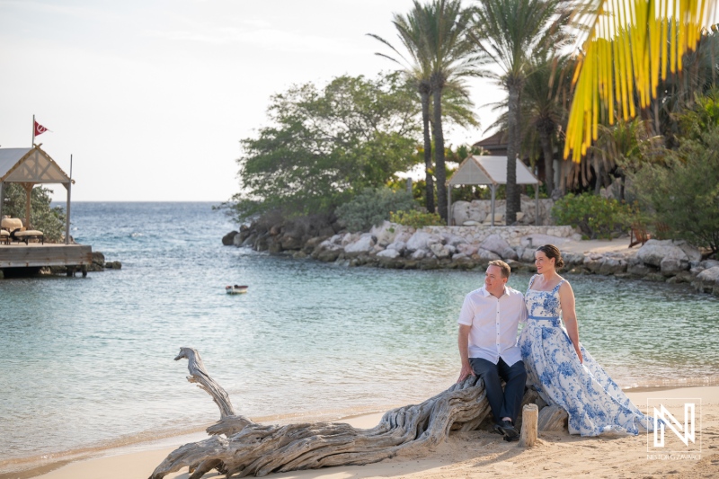 Seated Portrait beside the Caribbean Water
