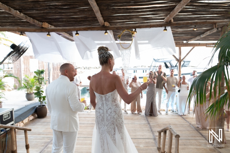 Tropical Vow Renewal Reception