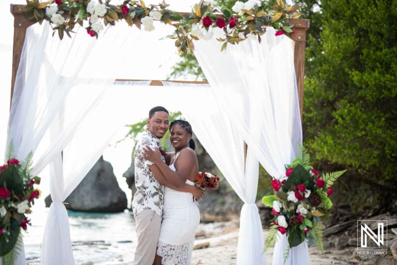 Couple at the gazebo