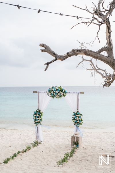 Gazebo setup at Cas Abao Beach