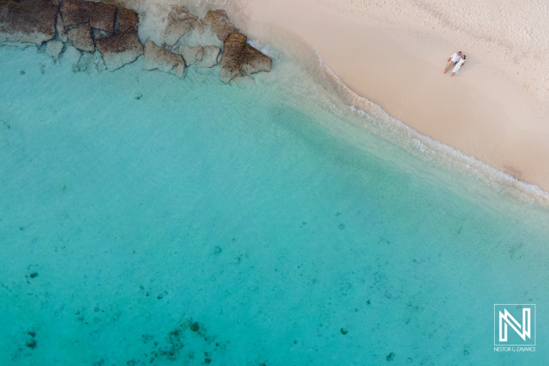 Photoshoot session drone shot