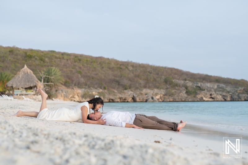 Photoshoot session at Cas Abao Beach