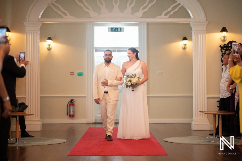Couple's entrance at Kranshi
