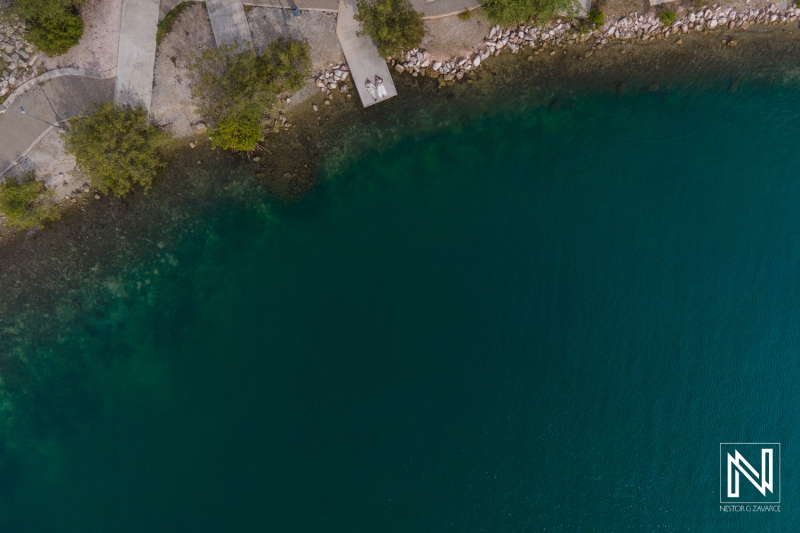 Couple's photoshoot - Drone view