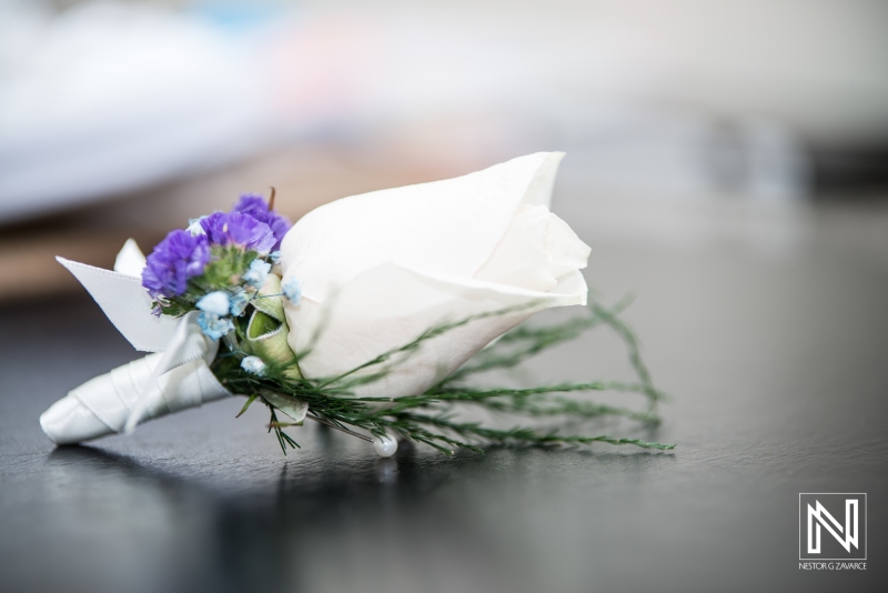 Groom boutonniere