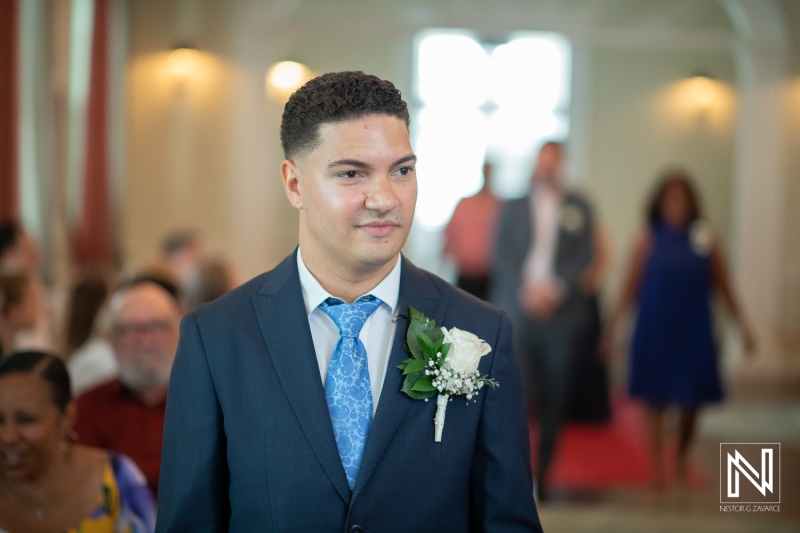 Groom waiting for the bride