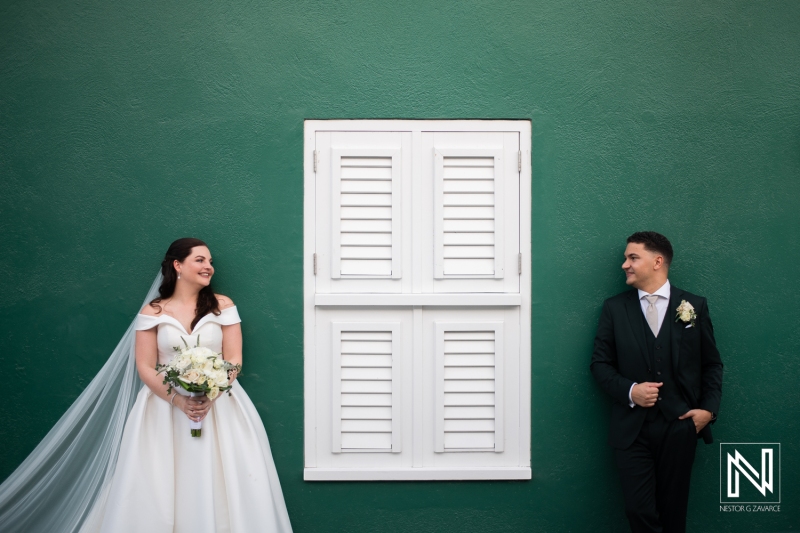 Bride and groom photo session