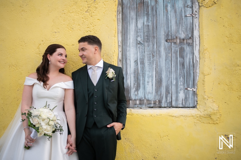 Bride and groom photo session