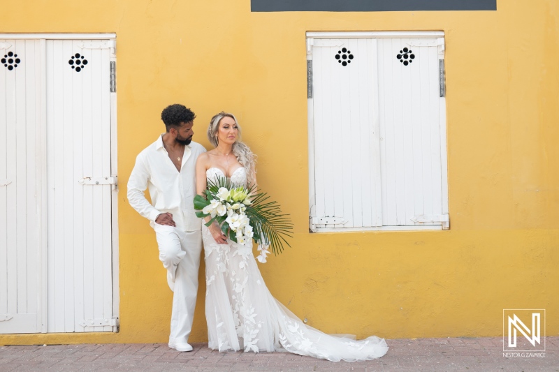 Bride and groom photoshoot session