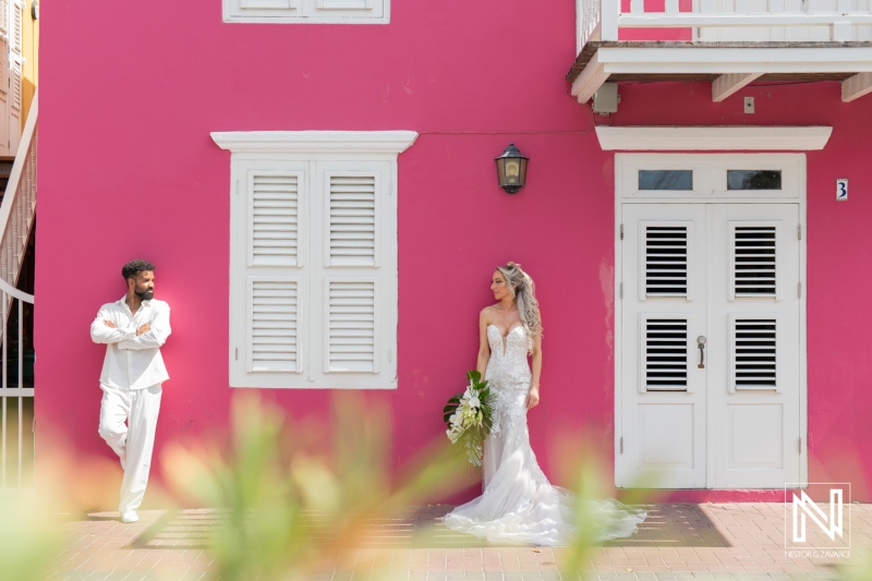 Bride and groom photoshoot session