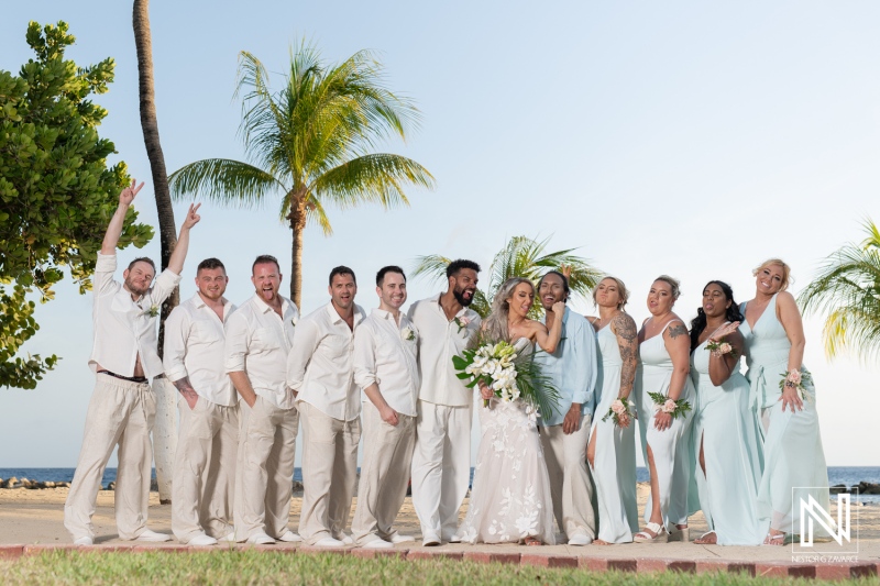 Bridal party shot