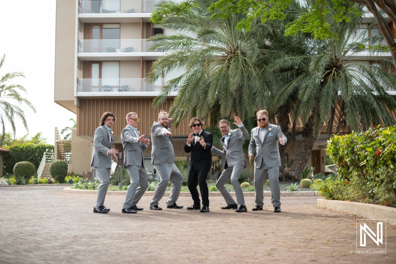 Groom with groomsmen