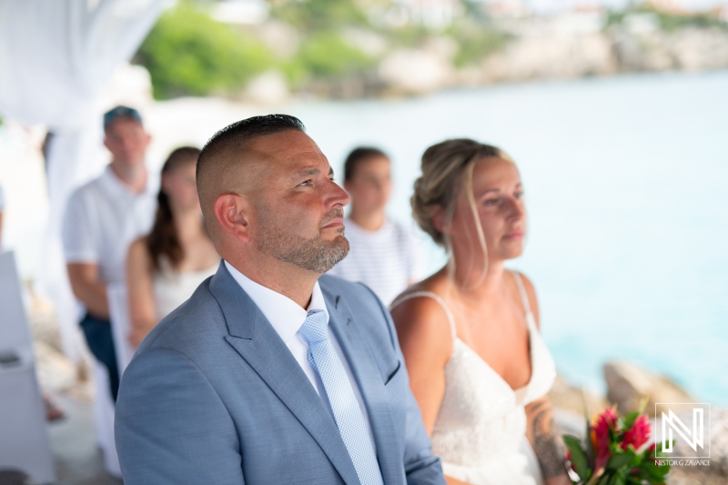 Celebrating love in Curacao during a beautiful wedding ceremony at Karakter beachside venue