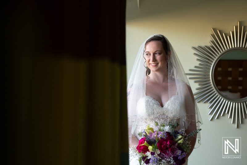 Bride at the window