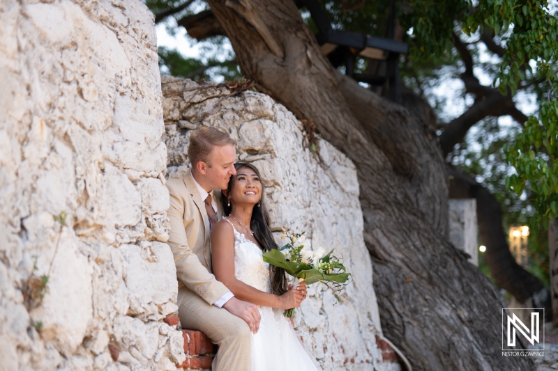 Bride and groom photoshoot session