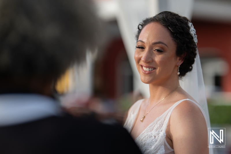 Bride smile