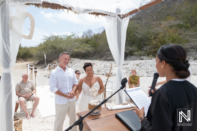 Newlywed Portrait at Playa Hunku