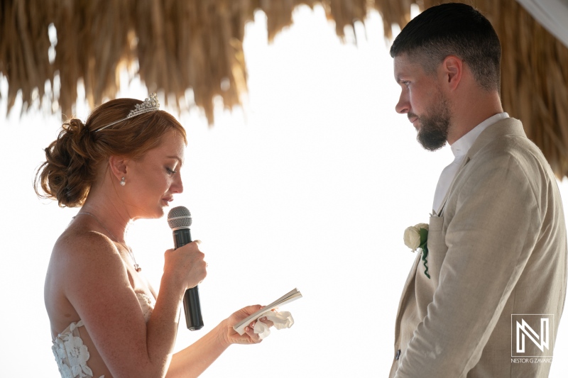 Celebration of love during a beautiful wedding ceremony at Karakter in Curacao