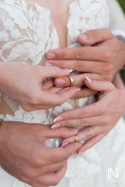 Romantic wedding ceremony at Karakter in Curacao celebrates love and commitment