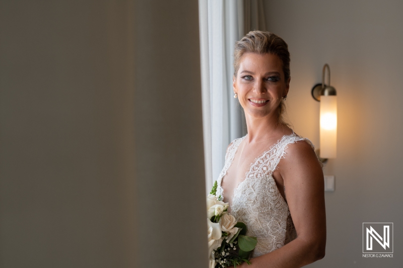 Bride getting ready