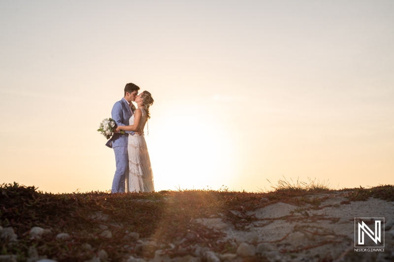 Wedding sunset photo session