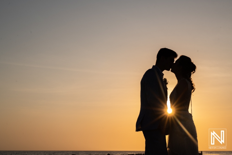 Wedding sunset photo session