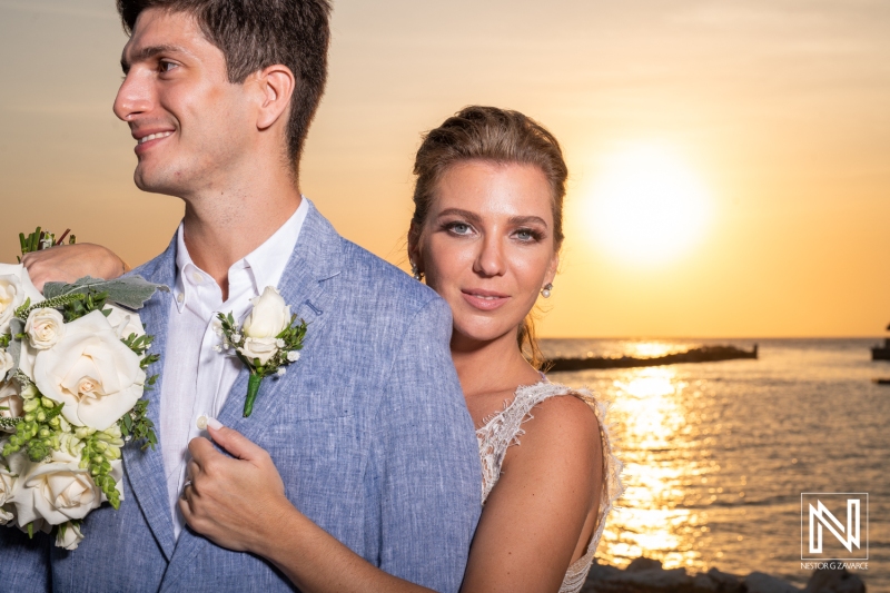 Wedding sunset photo session
