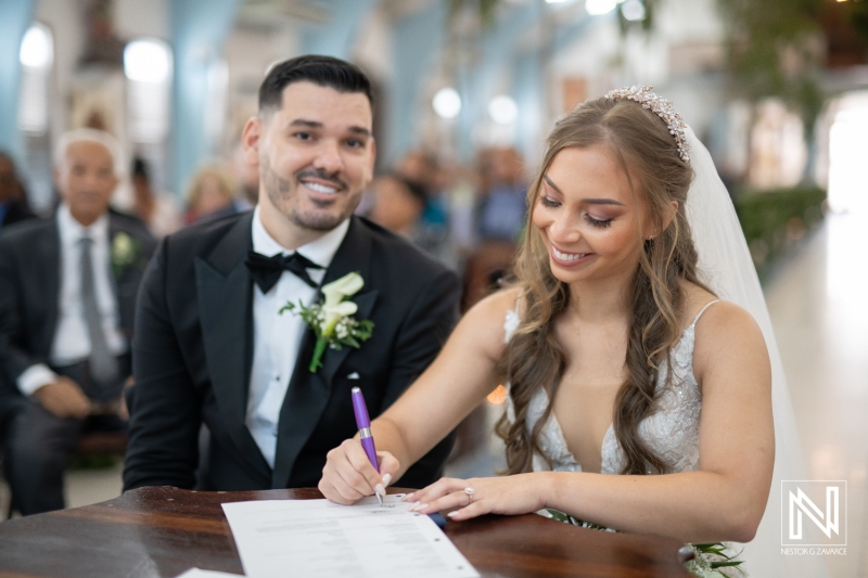 Signing the official papers