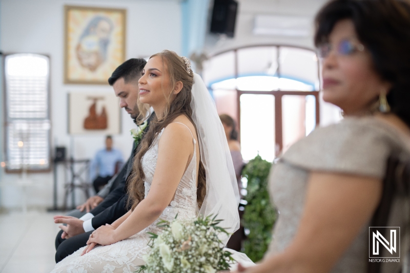 Bride and groom at the ceremony