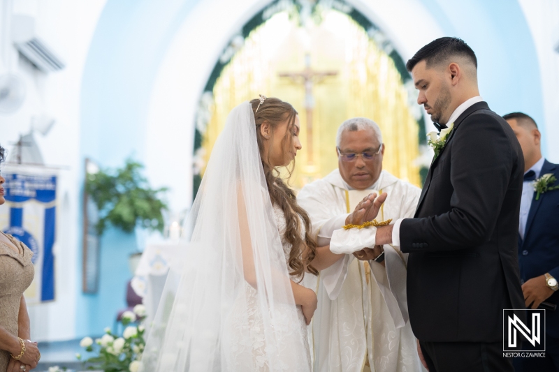 Priest blessing