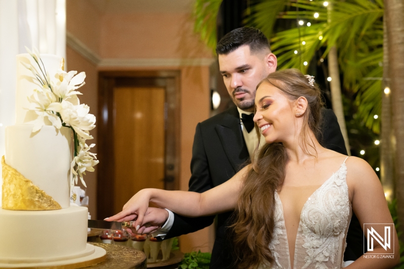 Cutting the cake