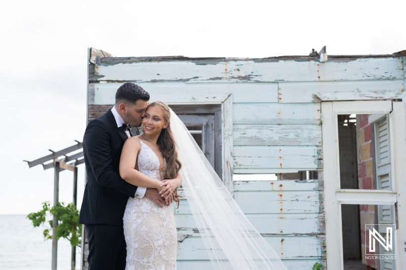 Bride and groom photoshoot at Porto Mari