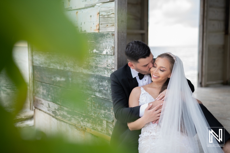 Bride and groom photoshoot at Porto Mari