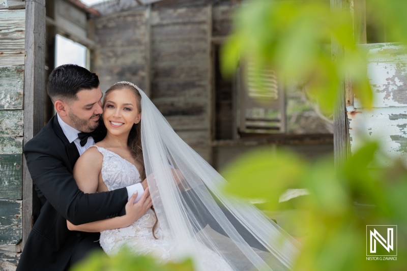 Bride and groom photoshoot at Porto Mari