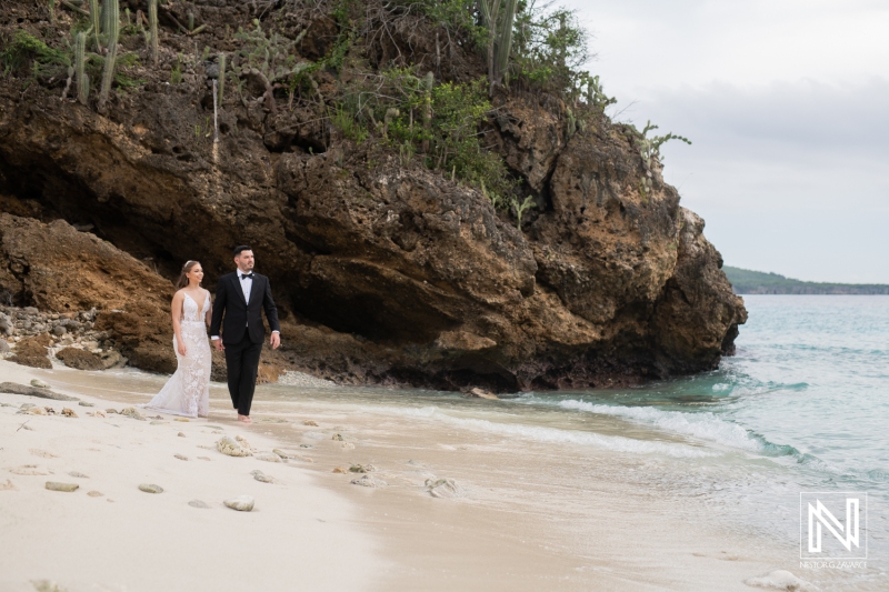 Bride and groom photoshoot at Porto Mari