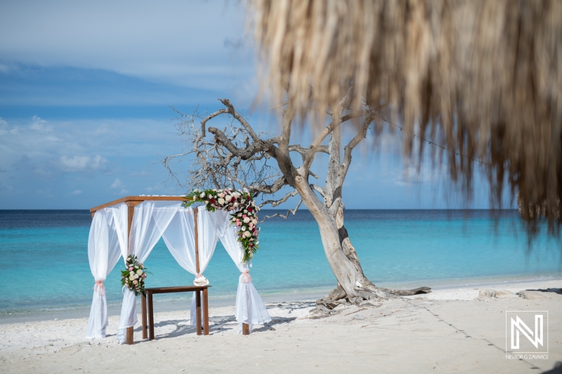 Wedding ceremony setup