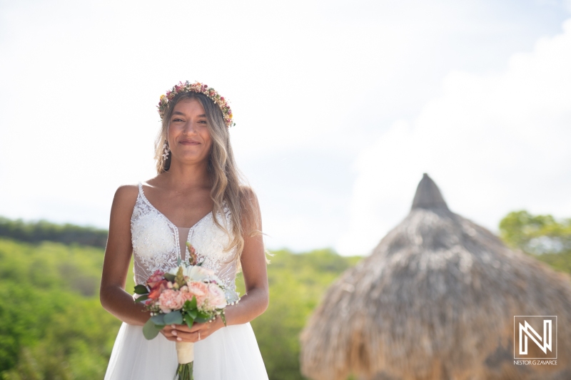 Bride walking down the isle