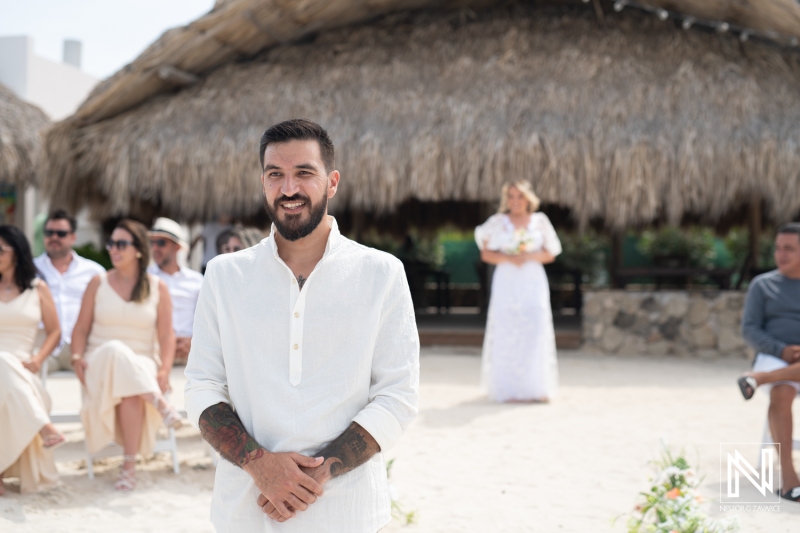 Groom waiting for the bride