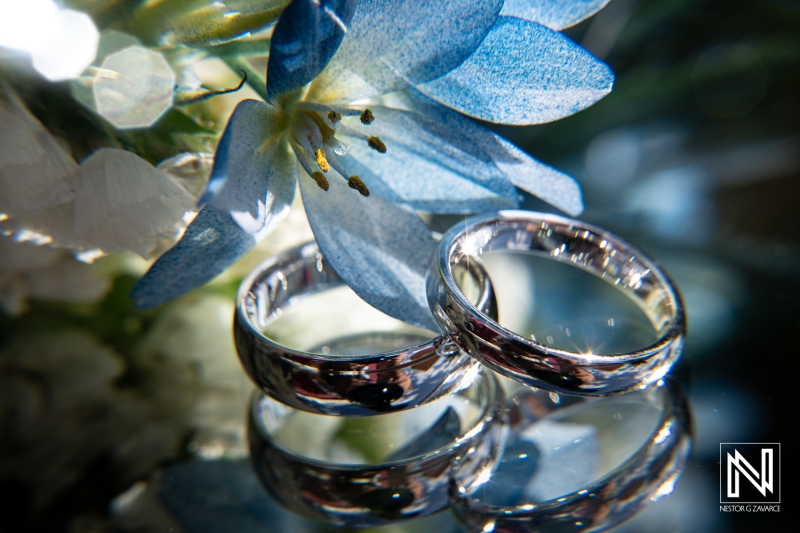 Wedding rings macro