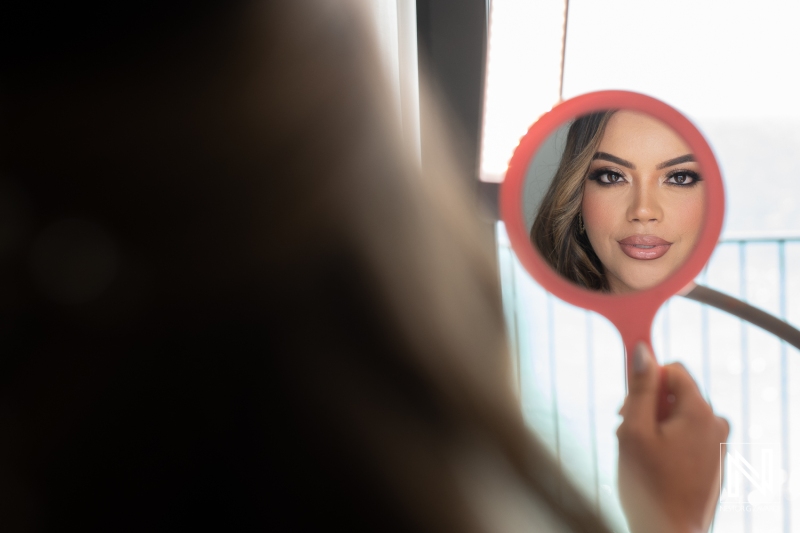 Bridal makeup first look