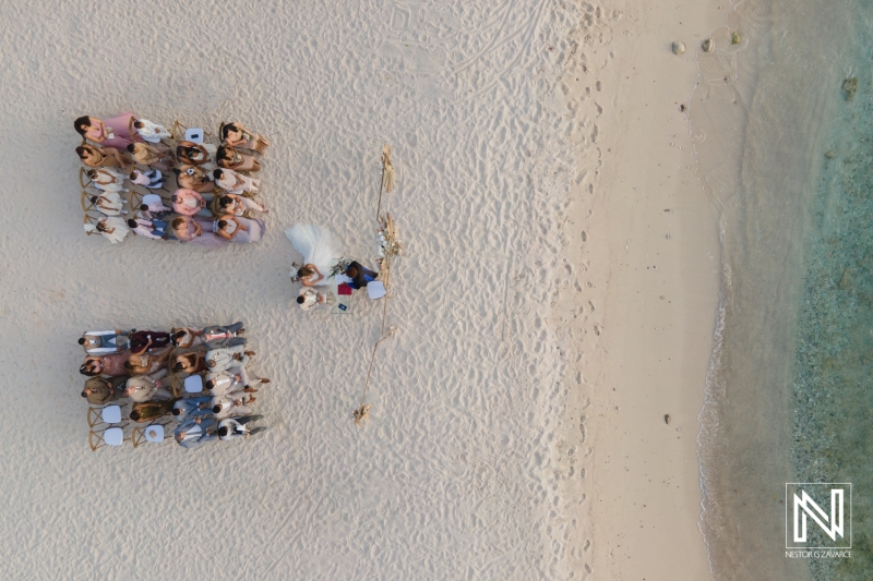 Ceremony drone shot