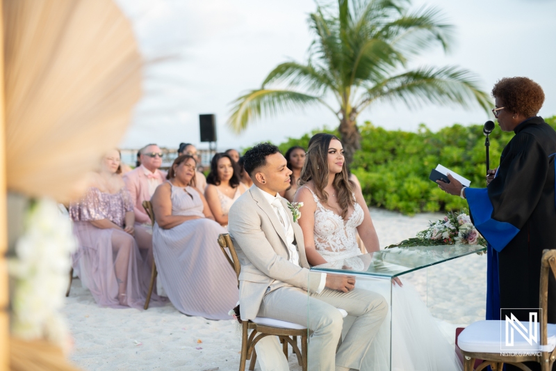 Bride and groom at the ceremony