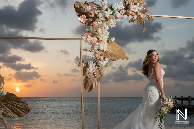 Bridal sunset shot