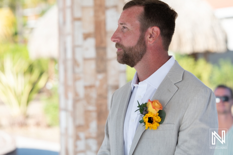 Groom waiting for the bride