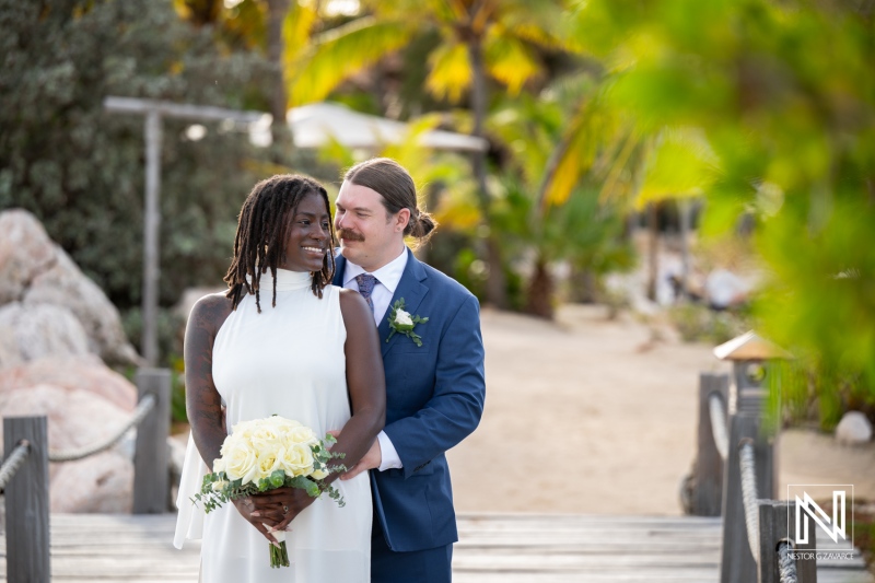 Wedding celebrations at Baoase Luxury Resort in Curacao create a romantic atmosphere surrounded by nature