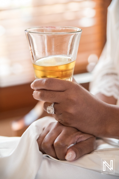 Bride's engagement ring