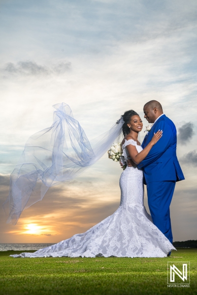 Bride and groom photo session